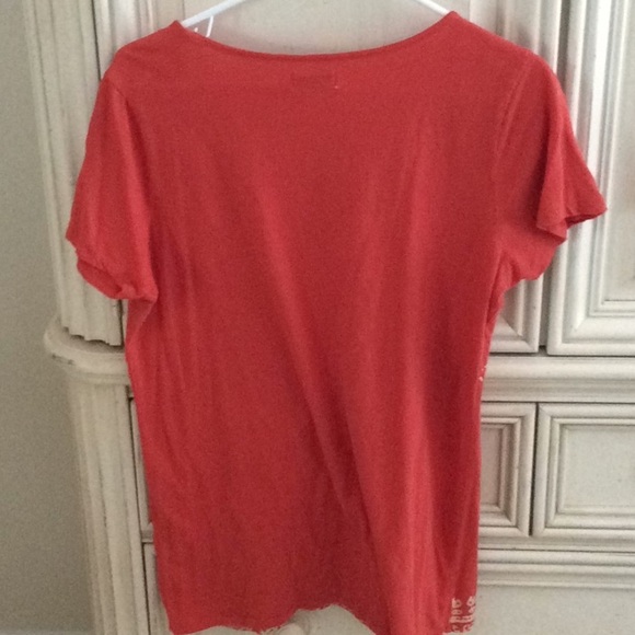 Lucky Brand🍀 Orange tee shirt size L - Picture 4 of 4